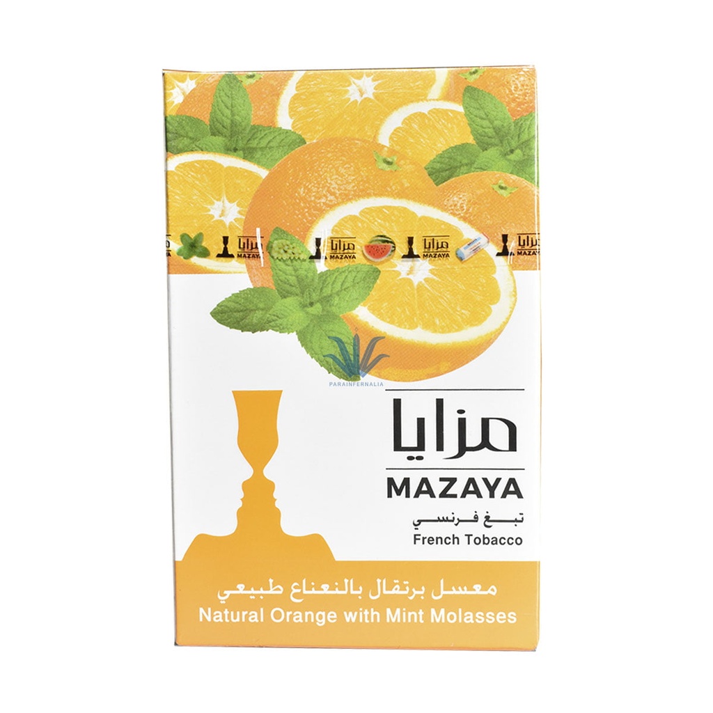 Tabaco Narguile Mazaya X 50G Naranja Menta 
